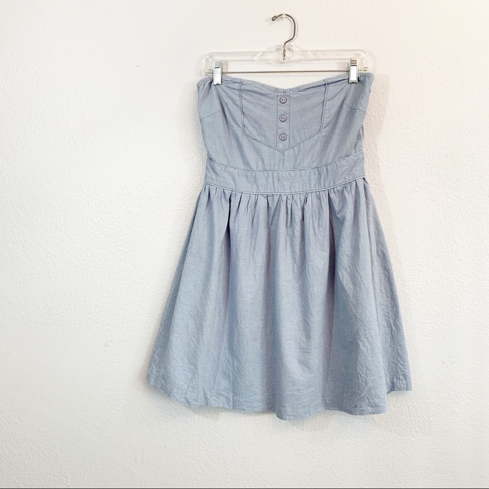 JACK BB Dakota Strapless Chambray Dress
